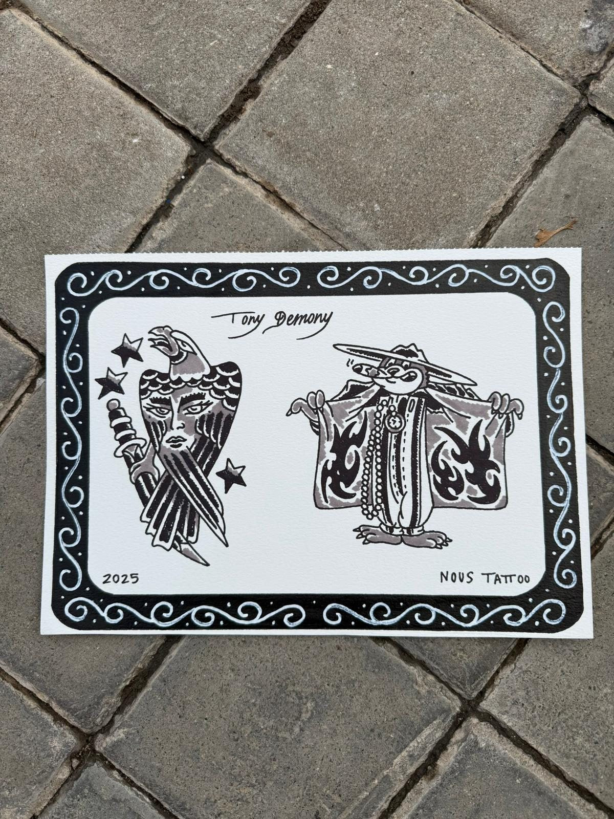 Two-print sheet