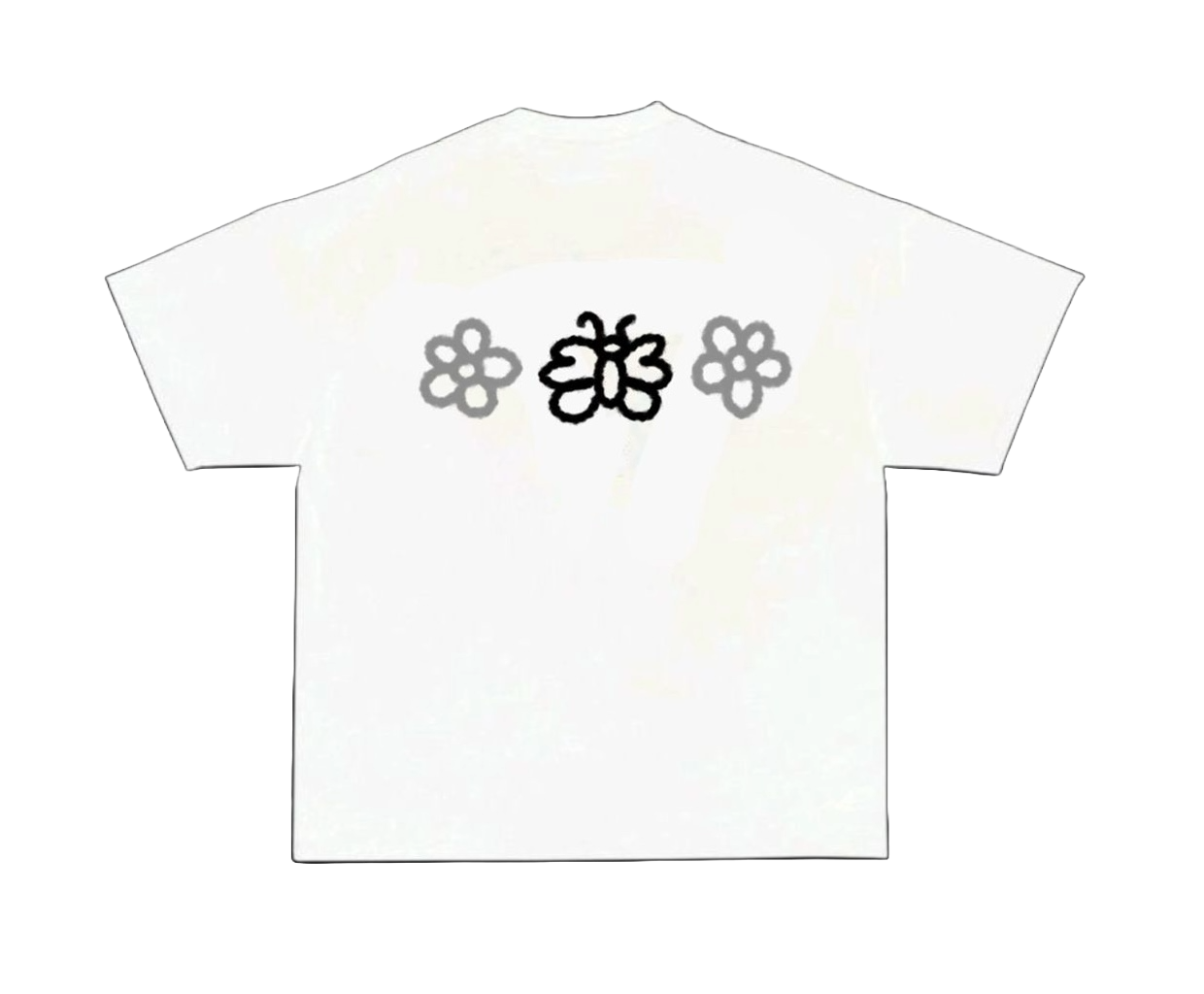 White Demony Tee front